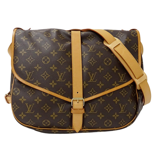 LOUIS VUITTON ルイ・ヴィトン ソミュール 30 ショルダーバッグ モノグラム M42256 レディース メンズ 【中古】