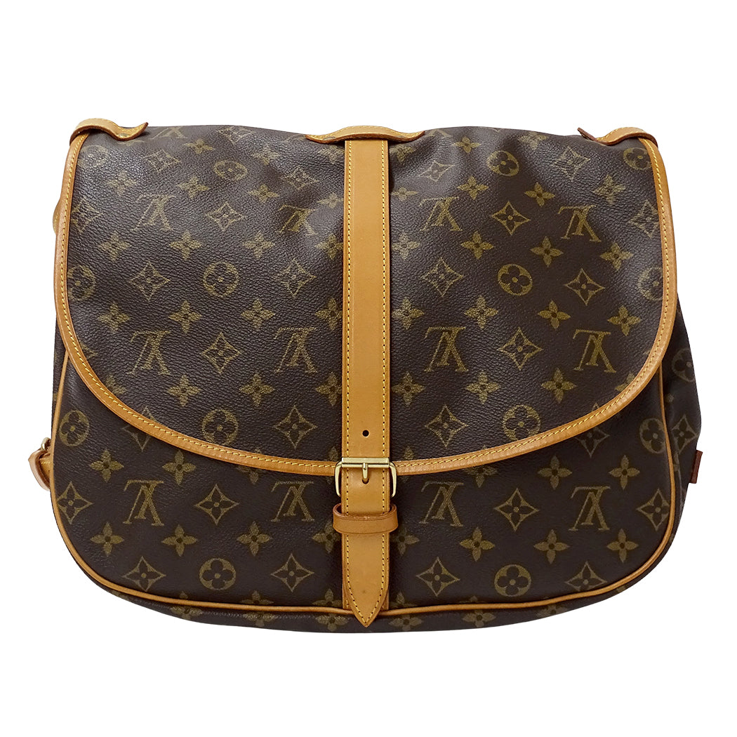 LOUIS VUITTON ルイ・ヴィトン ソミュール 30 ショルダーバッグ モノグラム M42256 レディース メンズ 【中古】