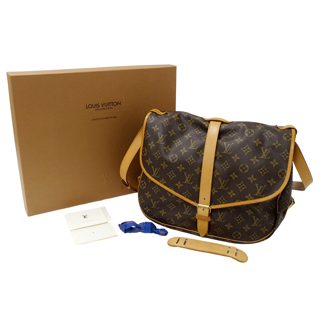 LOUIS VUITTON ルイ・ヴィトン ソミュール 30 ショルダーバッグ モノグラム M42256 レディース メンズ 【中古】
