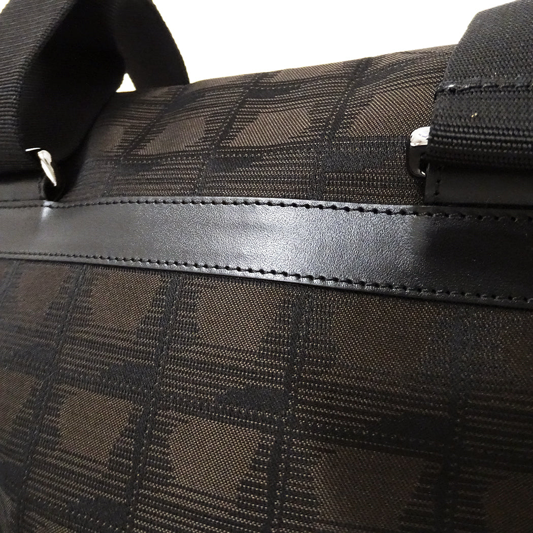 CHANEL シャネル ショルダーバッグ ニュートラベル ダークブラウン シルバー金具 ナイロン レディース 【中古】