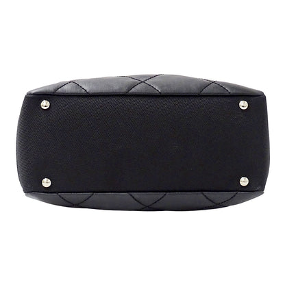 CHANEL シャネル トートバッグ パリビアリッツ PM ブラック シルバー金具 コーティングキャンバス レディース 【中古】