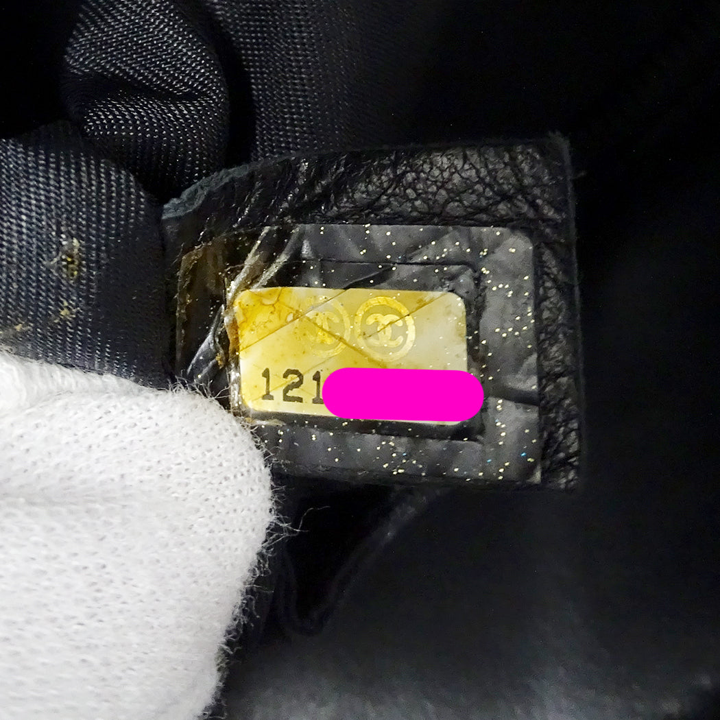CHANEL シャネル トートバッグ パリビアリッツ PM ブラック シルバー金具 コーティングキャンバス レディース 【中古】