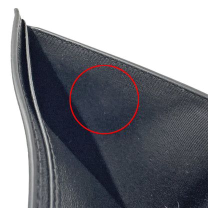 BALENCIAGA バレンシアガ 二つ折り財布 ブラック 811910 レザー レディース メンズ 【中古】