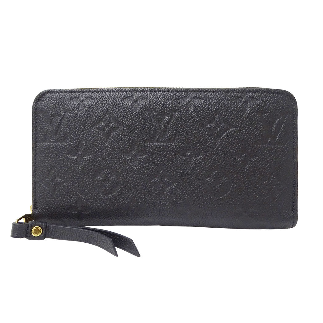 LOUIS VUITTON ルイ・ヴィトン ジッピーウォレット 長財布 アンプラント ノワール M61864 モノグラムアンプラント レディース 【中古】