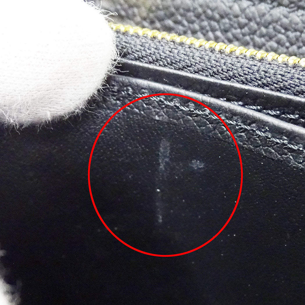 LOUIS VUITTON ルイ・ヴィトン ジッピーウォレット 長財布 アンプラント ノワール M61864 モノグラムアンプラント レディース 【中古】