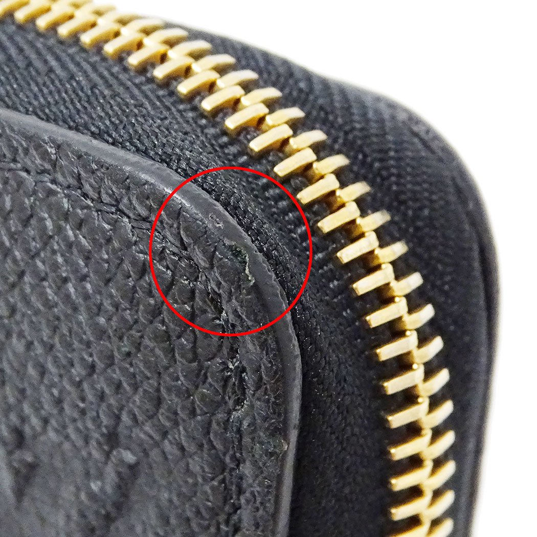 LOUIS VUITTON ルイ・ヴィトン ジッピーウォレット 長財布 アンプラント ノワール M61864 モノグラムアンプラント レディース 【中古】