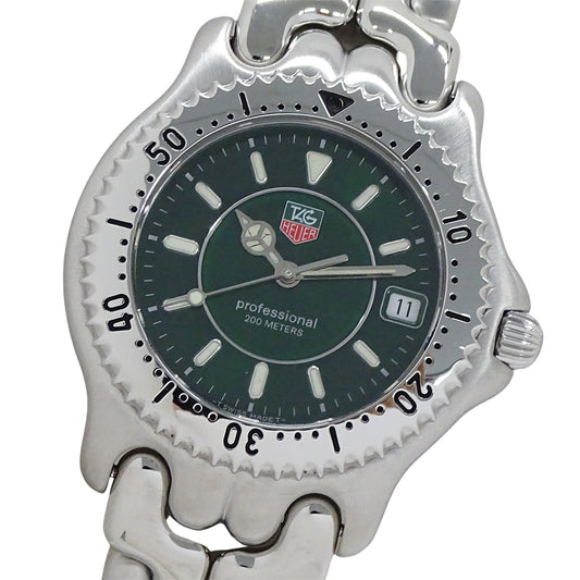 TAG Heuer タグホイヤー セル WG111E メンズ 腕時計 デイト クオーツ SS 磨き済み【中古】