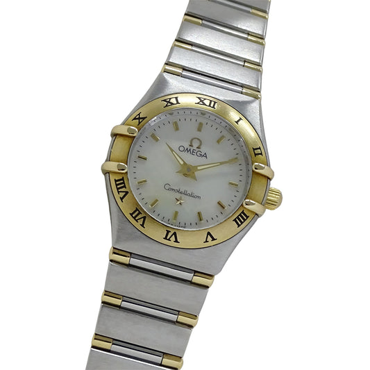 OMEGA オメガ コンステレーション ミニ 1362.70 レディース 腕時計 クオーツ QZ SS YG 磨き済み【中古】