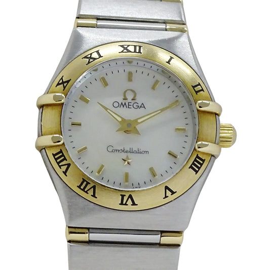 OMEGA オメガ コンステレーション ミニ 1362.70 レディース 腕時計 クオーツ QZ SS YG 磨き済み【中古】