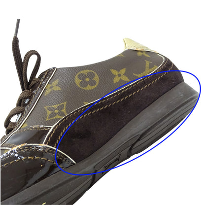 LOUIS VUITTON ルイ・ヴィトン スニーカー モノグラム ブラウン ゴールド GO0056 37 約24cm モノグラムキャンバス レディース【中古】