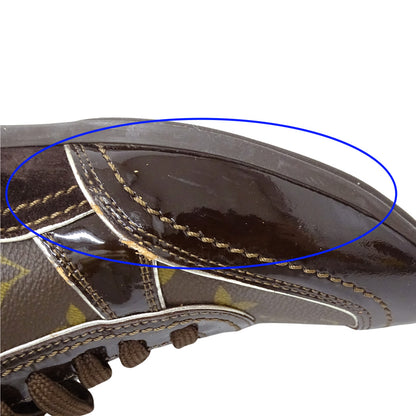 LOUIS VUITTON ルイ・ヴィトン スニーカー モノグラム ブラウン ゴールド GO0056 37 約24cm モノグラムキャンバス レディース【中古】