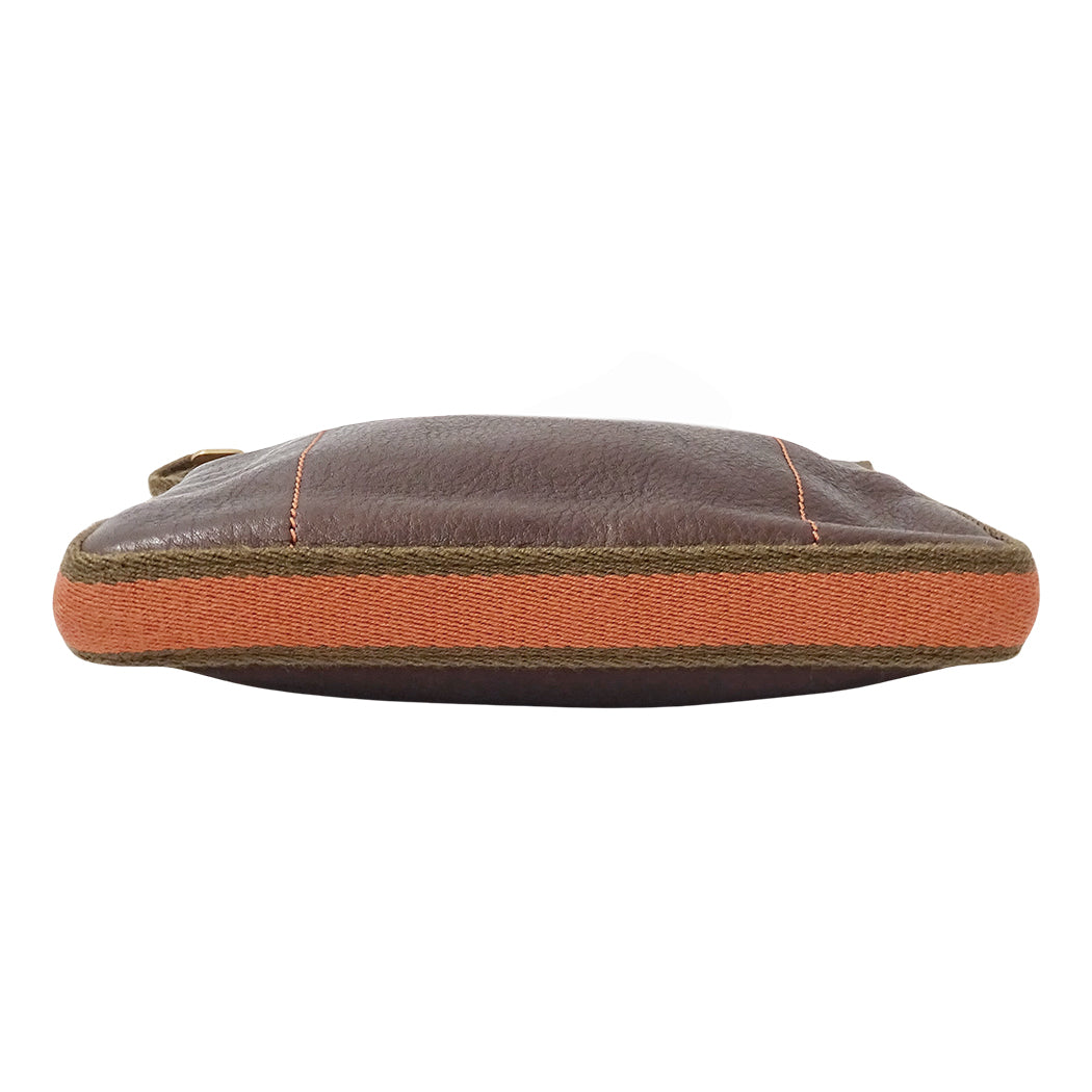LOEWE ロエベ ショルダーバッグ ブラウン レザー レディース 【中古】
