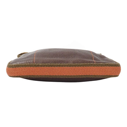 LOEWE ロエベ ショルダーバッグ ブラウン レザー レディース 【中古】