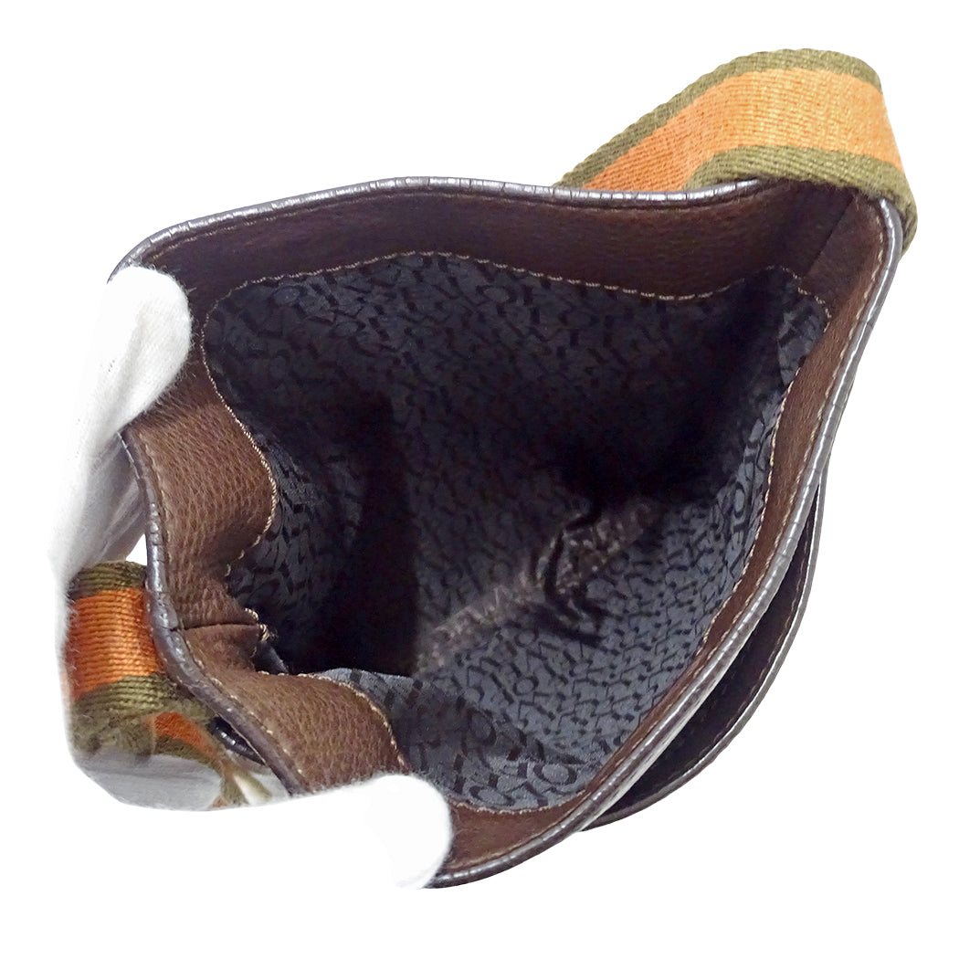 LOEWE ロエベ ショルダーバッグ ブラウン レザー レディース 【中古】