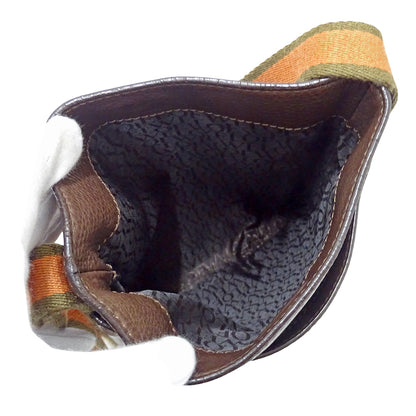 LOEWE ロエベ ショルダーバッグ ブラウン レザー レディース 【中古】