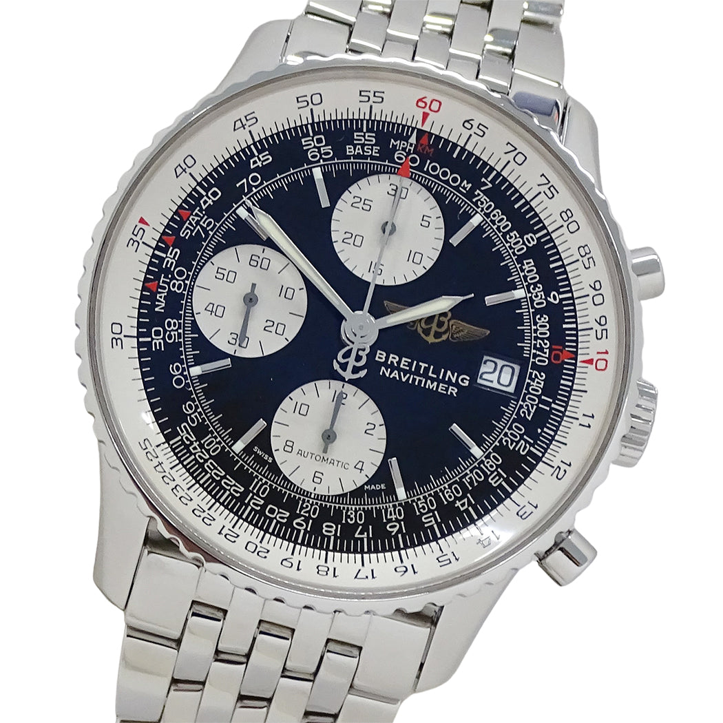 BREITLING ブライトリング オールドナビタイマー A13322 メンズ 腕時計 自動巻き ステンレス 磨き済み 【中古】