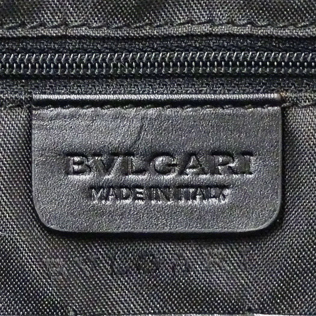 BVLGARI ブルガリ ウィークエンド ビジネスバッグ グレー PVC メンズ 【中古】
