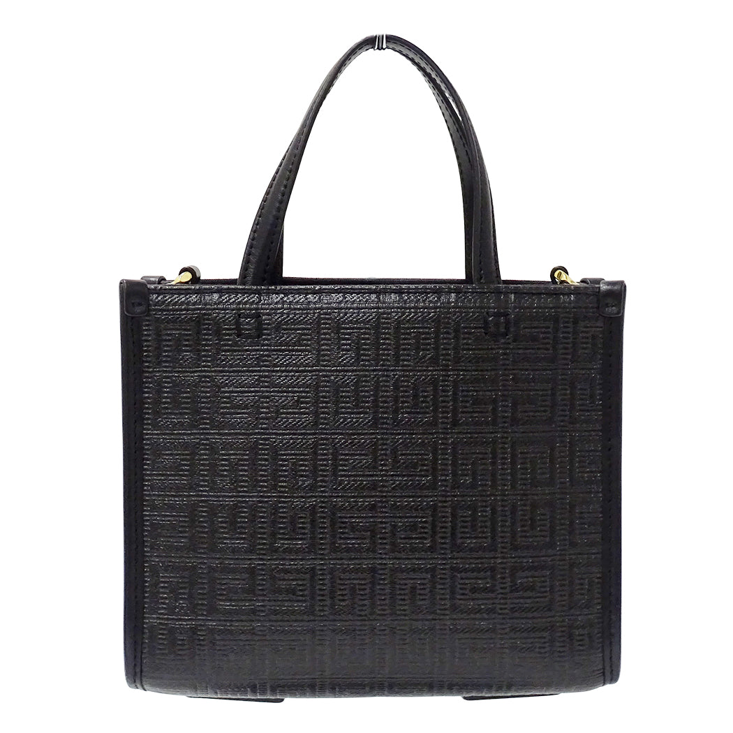 GIVENCHY ジバンシィ Gトート ミニ 2wayバッグ ブラック レザー レディース 【中古】