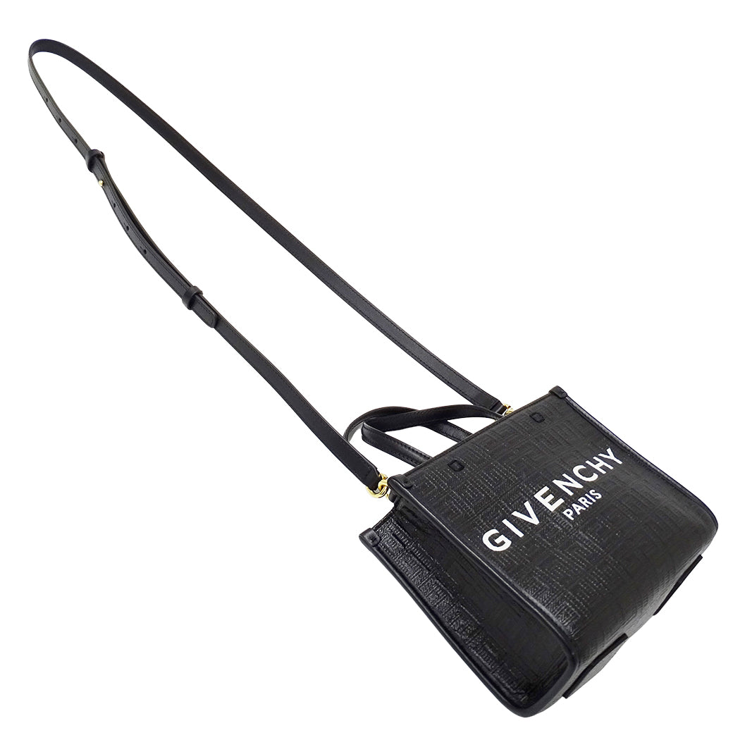 GIVENCHY ジバンシィ Gトート ミニ 2wayバッグ ブラック レザー レディース 【中古】