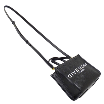 GIVENCHY ジバンシィ Gトート ミニ 2wayバッグ ブラック レザー レディース 【中古】