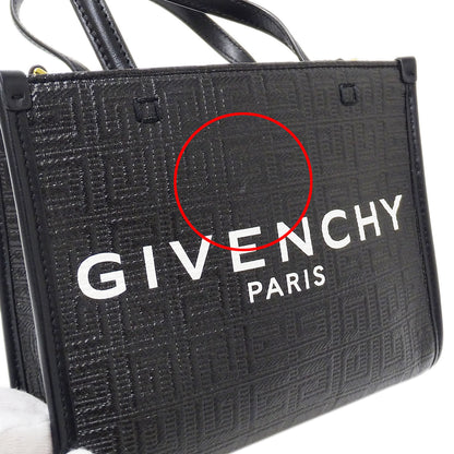GIVENCHY ジバンシィ Gトート ミニ 2wayバッグ ブラック レザー レディース 【中古】