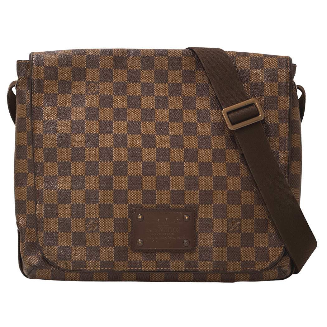 LOUIS VUITTON ルイ・ヴィトン ダミエ ブルックリンMM ショルダーバッグ N51211 レディース メンズ 【中古】