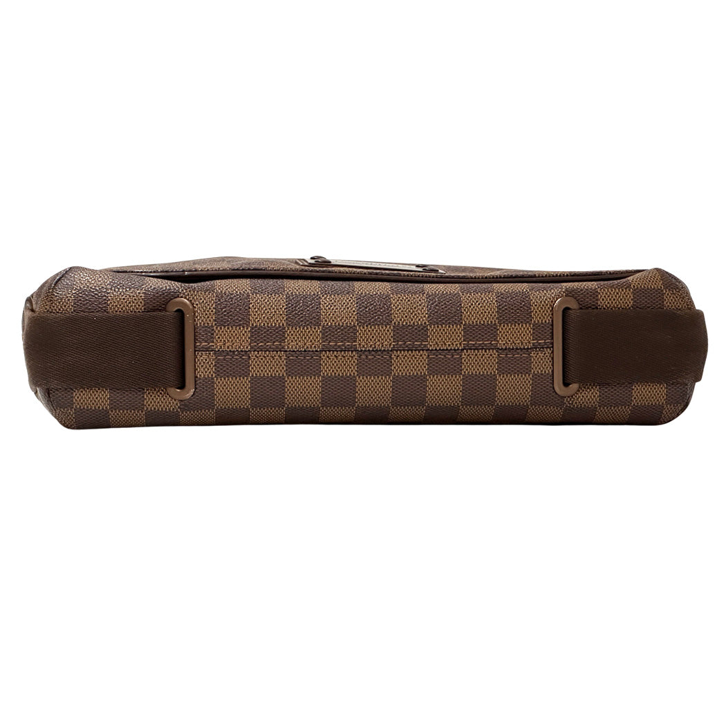 LOUIS VUITTON ルイ・ヴィトン ダミエ ブルックリンMM ショルダーバッグ N51211 レディース メンズ 【中古】