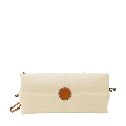 LOEWE ロエベ クッショントート スモール トートバッグ ナチュラル キャンバス レディース 【中古】
