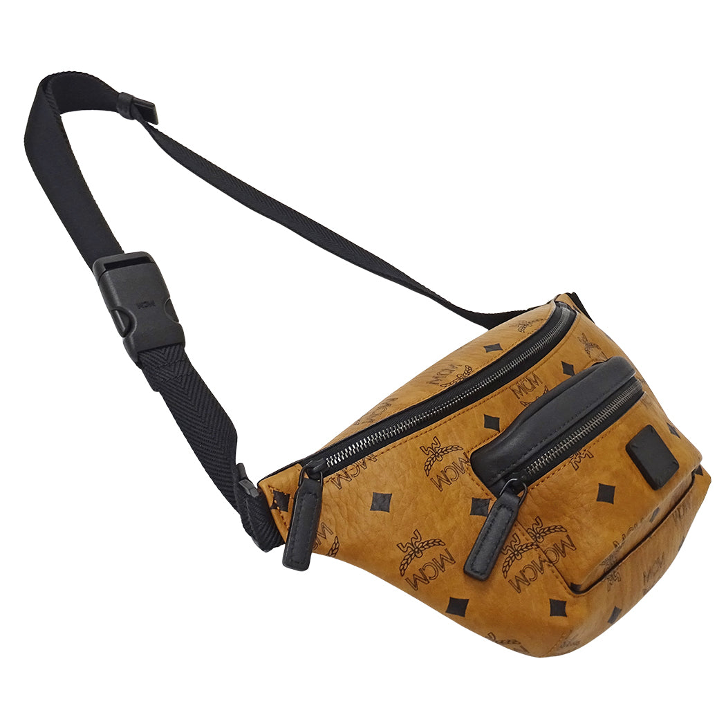 エム・シー・エム MCM ボディ・ウエストバッグ ヴィセトス コニャック レディース メンズ 【中古】