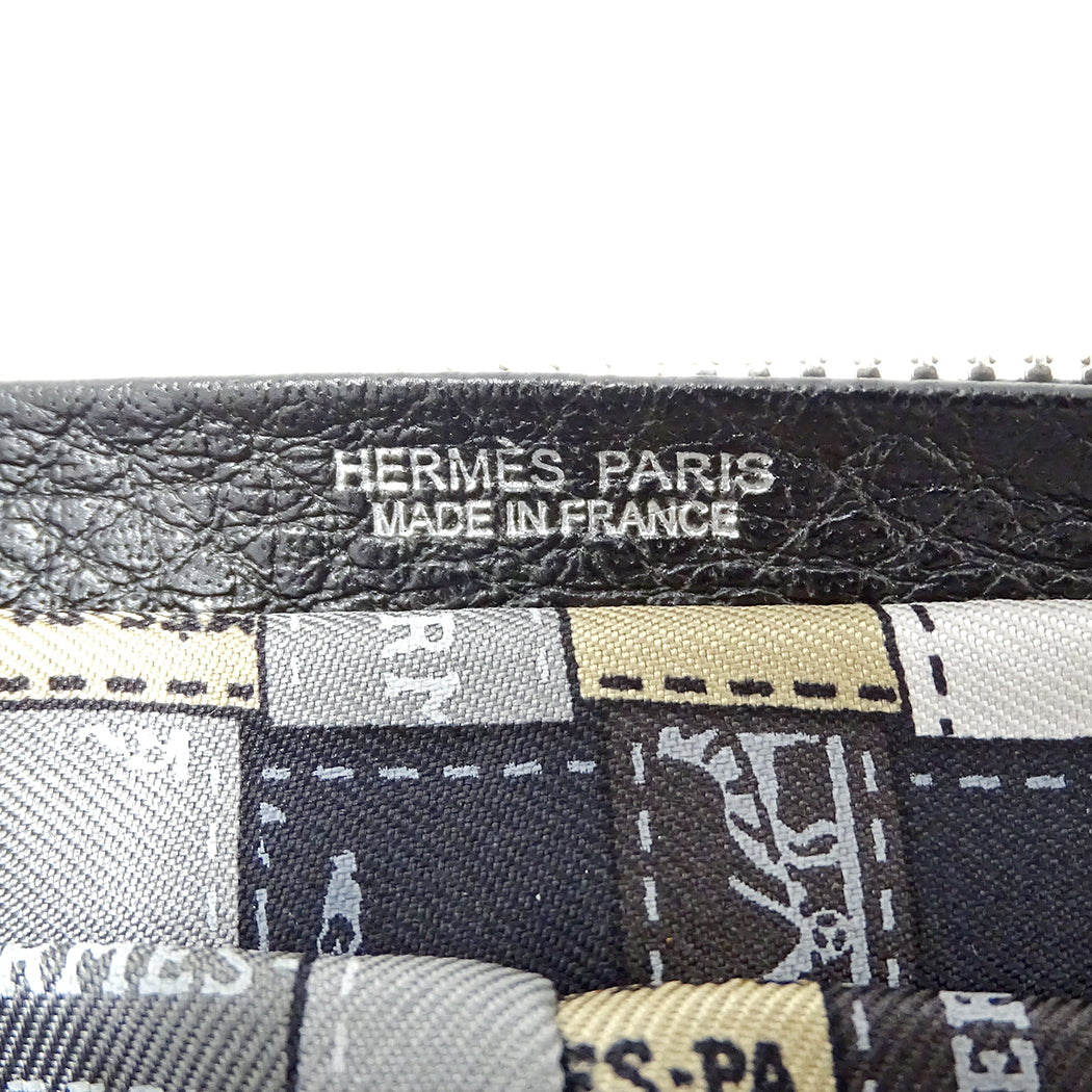 HERMES エルメス シルキーポップ トートバッグ グレー ベージュ シルク レディース 【中古】