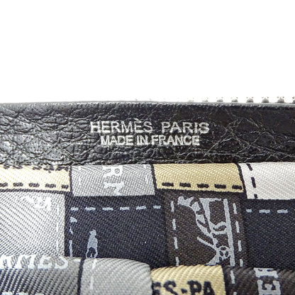 HERMES エルメス シルキーポップ トートバッグ グレー ベージュ シルク レディース 【中古】