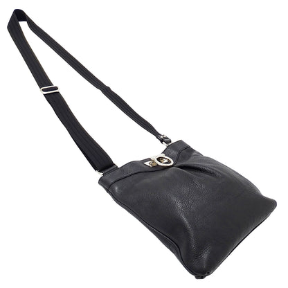 Ferragamo フェラガモ ショルダーバッグ ガンチーニ ブラック AU-21 B499 レザー レディース 【中古】