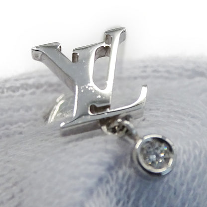 LOUIS VUITTON ルイ・ヴィトン イディール ブロッサム LV ピアス 750WG ホワイトゴールド レディース Q96544 磨き済み【中古】