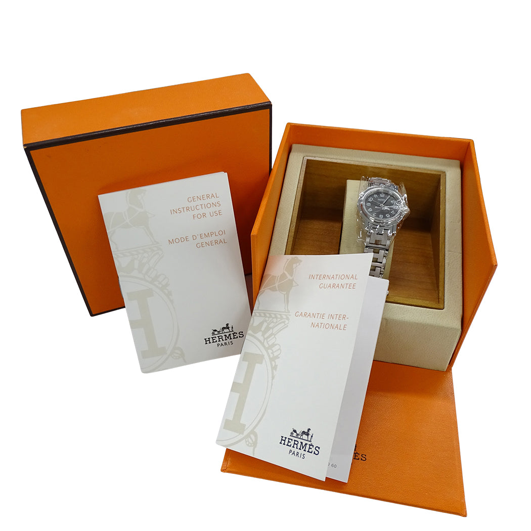 HERMES エルメス クリッパー CL4.210 レディース 腕時計 クオーツ QZ ステンレス 磨き済み【中古】