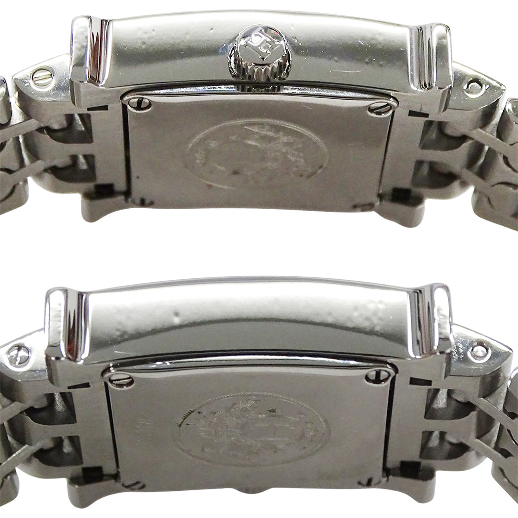 HERMES エルメス Hウォッチミニ HH1.110 レディース 腕時計 ピンクシェル クオーツ QZ ステンレス 磨き済み【中古】