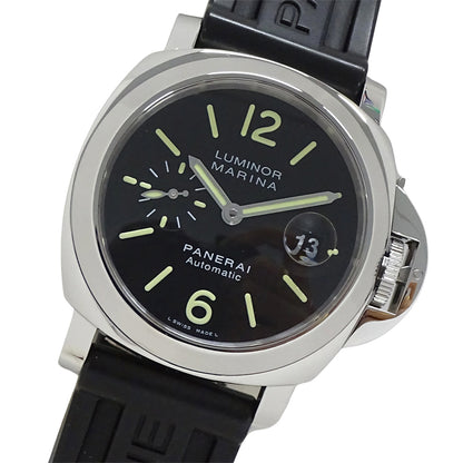 PANERAI パネライ ルミノールマリーナ PAM00104 メンズ 腕時計 自動巻き AT ステンレス ラバー 磨き済み【中古】