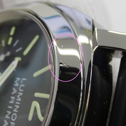 PANERAI パネライ ルミノールマリーナ PAM00104 メンズ 腕時計 自動巻き AT ステンレス ラバー 磨き済み【中古】