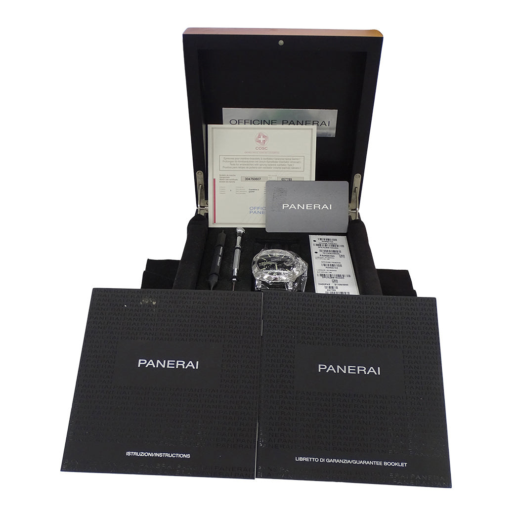 PANERAI パネライ ルミノールマリーナ PAM00104 メンズ 腕時計 自動巻き AT ステンレス ラバー 磨き済み【中古】