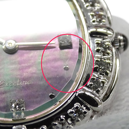 セイコー SEIKO エクセリーヌ 5A50-5190 時計 レディース ブランド ダイヤモンド シェル クオーツ QZ ステンレス SS 磨き済み 【中古】