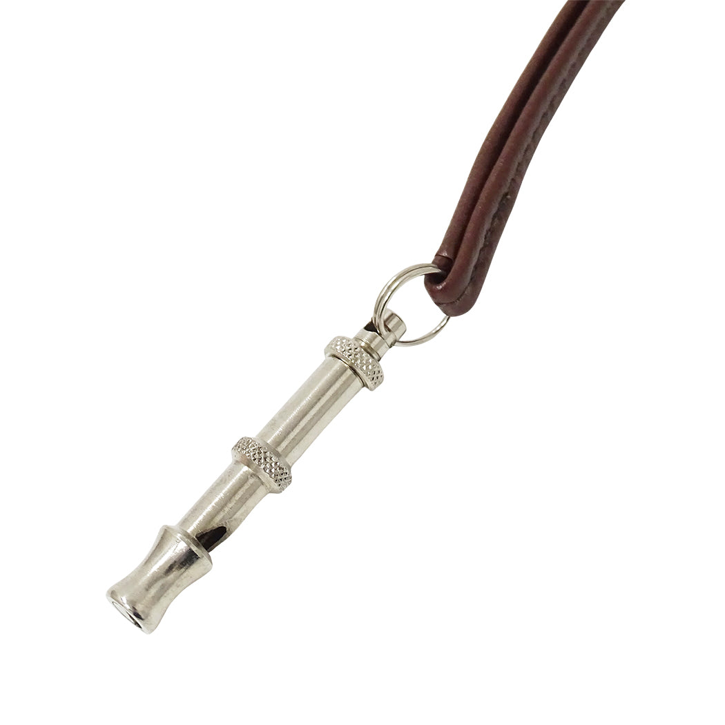HERMES エルメス シフレ ネックレス レザー ブラウン シルバー レディース メンズ 【中古】