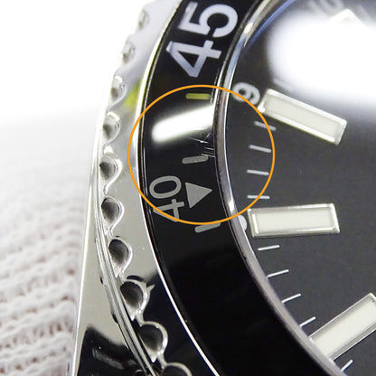 グッチ GUCCI 時計 メンズ ブランド ダイブ デイト クオーツ QZ ステンレス SS 136.3 YA136301A シルバー ブラック 磨き済み 【中古】