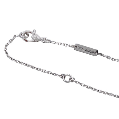 Van Cleef & Arpels ヴァンクリーフ＆アーペル ヴィンテージアルハンブラ ネックレス 750WG ダイヤモンド レディース 磨き済み【中古】