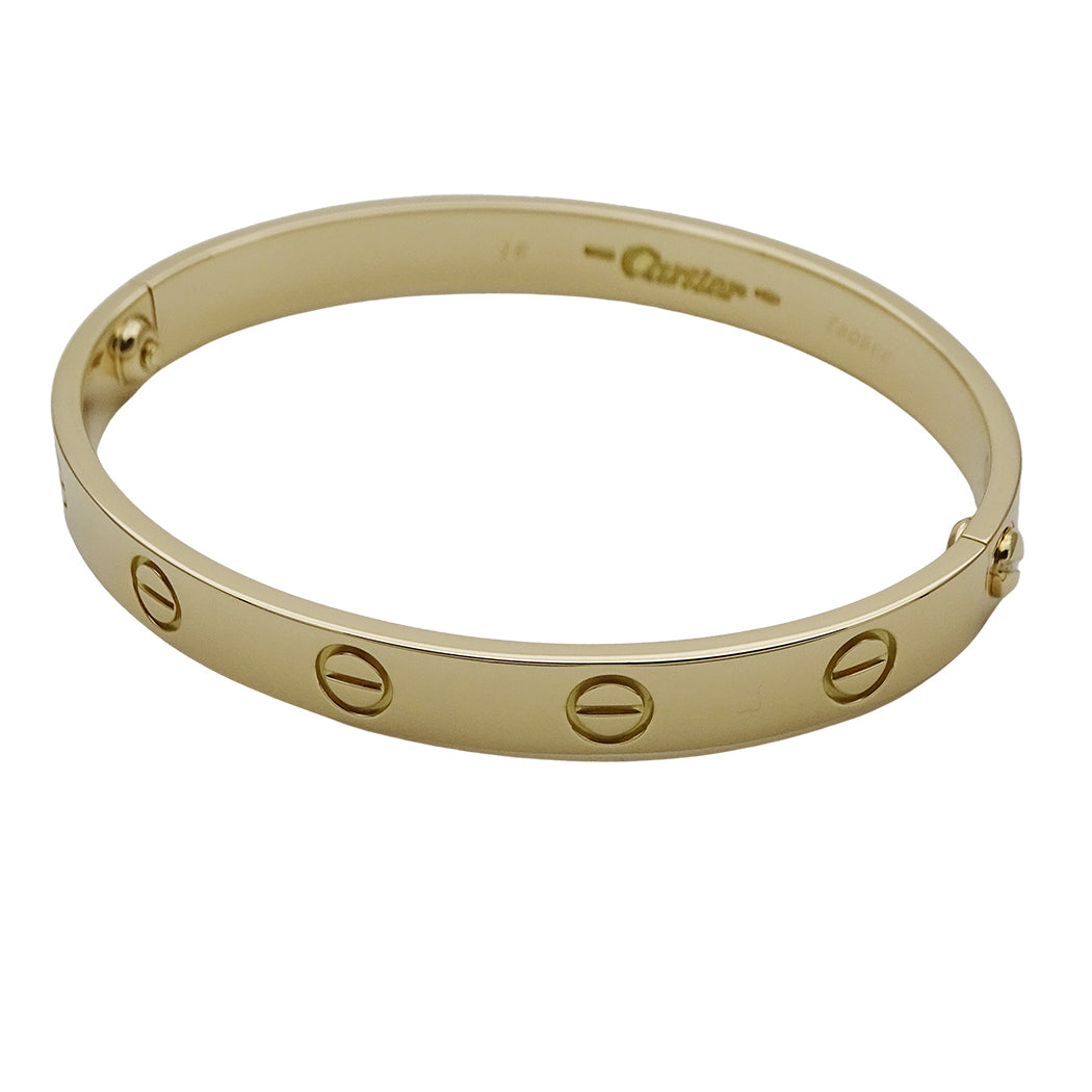 Cartier カルティエ ラブブレス LOVE バングル 750YG #16 レディース メンズ 磨き済み【中古】