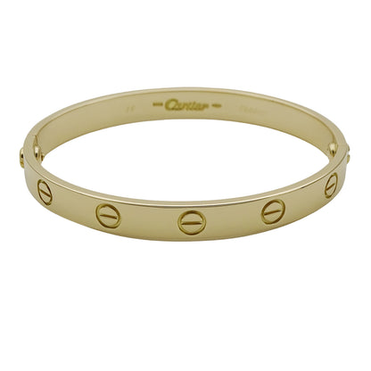 Cartier カルティエ ラブブレス LOVE バングル 750YG #16 レディース メンズ 磨き済み【中古】
