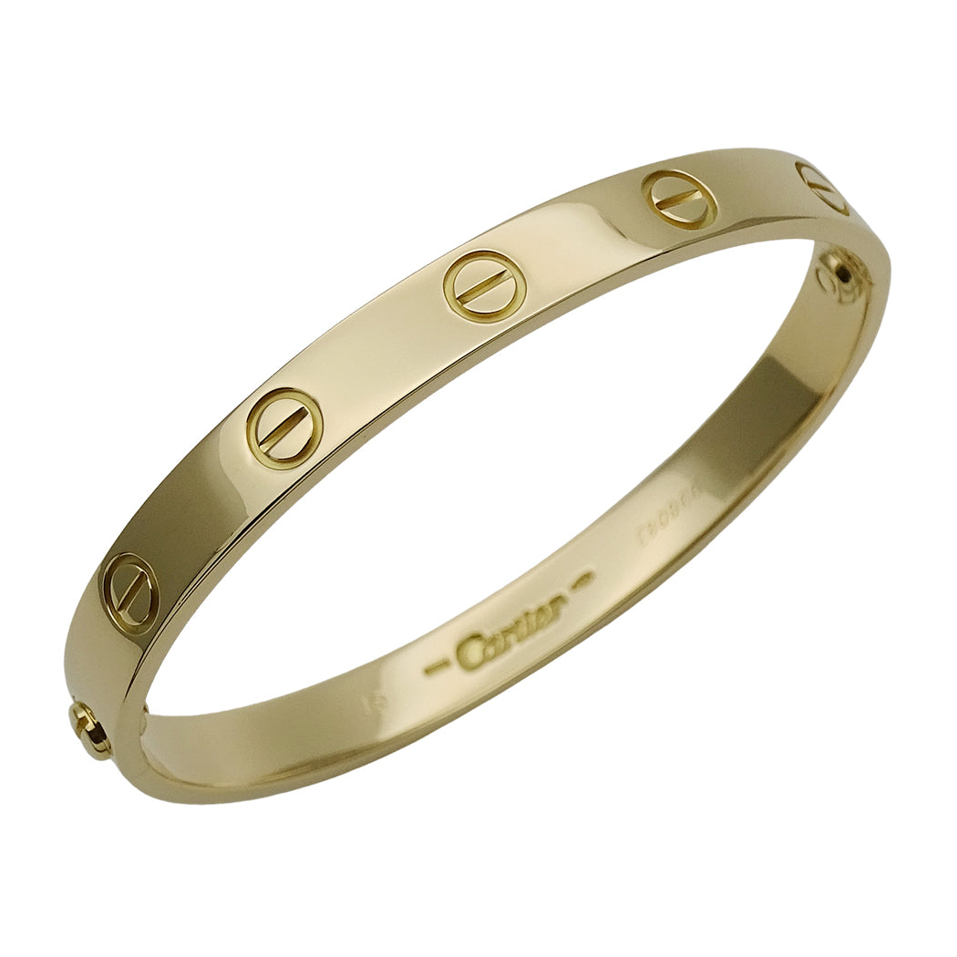 Cartier カルティエ ラブブレス LOVE バングル 750YG #16 レディース メンズ 磨き済み【中古】