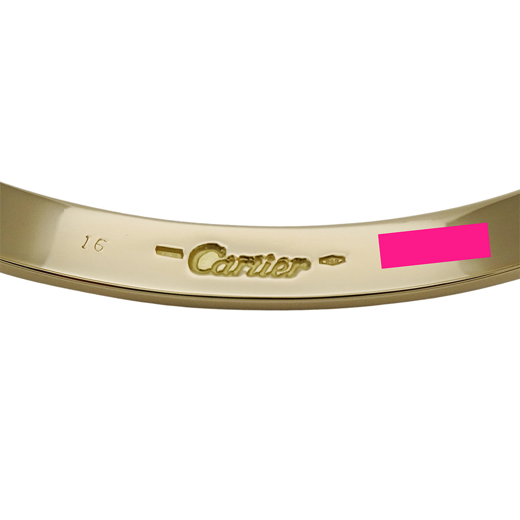 Cartier カルティエ ラブブレス LOVE バングル 750YG #16 レディース メンズ 磨き済み【中古】