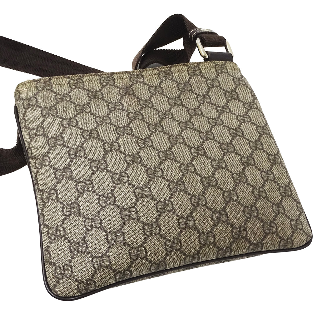 GUCCI グッチ ショルダーバッグ ベージュ ブラウン 201538 GGプラス レディース メンズ 【中古】