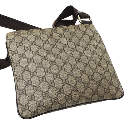 GUCCI グッチ ショルダーバッグ ベージュ ブラウン 201538 GGプラス レディース メンズ 【中古】