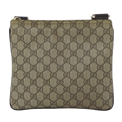 GUCCI グッチ ショルダーバッグ ベージュ ブラウン 201538 GGプラス レディース メンズ 【中古】