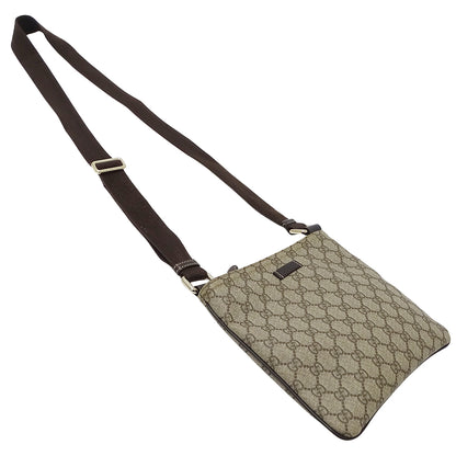 GUCCI グッチ ショルダーバッグ ベージュ ブラウン 201538 GGプラス レディース メンズ 【中古】